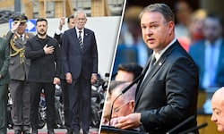 Selenskyj wurde vom Bundespräsidenten empfangen, Vizekanzler Andreas Babler will Österreich als ...