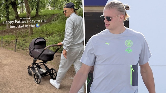 Erling Haaland weilt gerade in den USA – für seine Lebensgefährtin ist er der beste Papa der ...