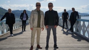 Grenzenloses Legenden-Treffen: Mit den Kärntner Nockis nahm der Italo-Star Pupo den gemeinsamen ...