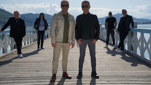 Grenzenloses Legenden-Treffen: Mit den Kärntner Nockis nahm der Italo-Star Pupo den gemeinsamen ...