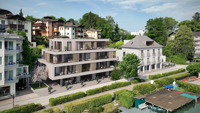 Das ist die Visualisierung des Hermitage Corso Hotels in Velden.