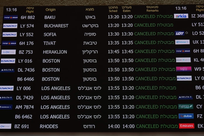 Der Flughafen Ben Gurion bei Tel Aviv ist derzeit geschlossen.