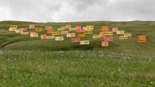 Theresa Hattinger zeigt ihre begehbare Kunstinstallation „Langsam“ auf einer Wanderroute am ...