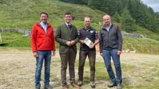 Huber, Gruber, Züger und Obweger auf der malerischen Litzlhofalm.