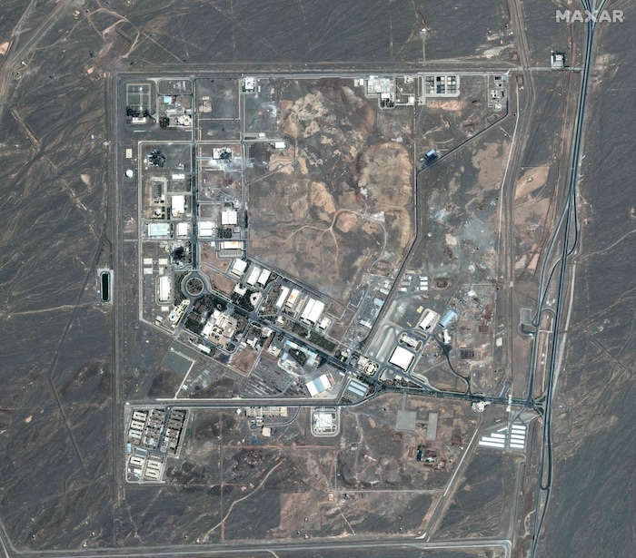 Satellitenaufnahme von der Anreicherungsanlage in Natanz
