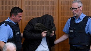 Alaa M. vor der Urteilsverkündung in Frankfurt am Main