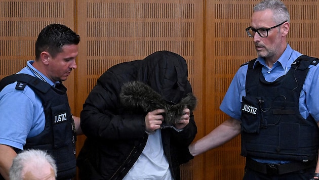 Alaa M. vor der Urteilsverkündung in Frankfurt am Main
