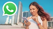 Die Daheimgebliebenen vom Strand von Abu Dhabi aus via WhatsApp anrufen? Funktioniert nicht ohne ...