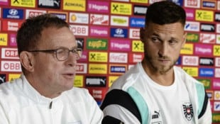 Teamchef Ralf Rangnick hält weiter große Stücke auf Marko Arnautovic (rechts). 