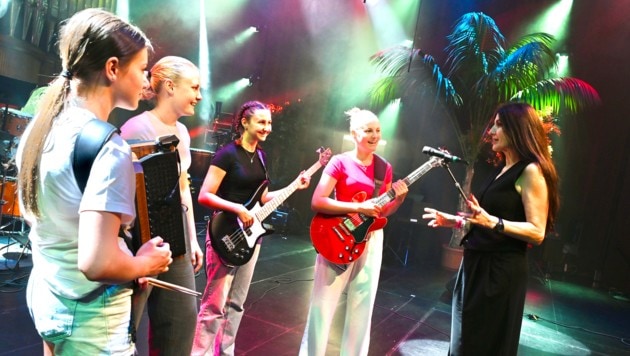 Grandiose Sängerin – in Klagenfurt coachte Monika Ballwein auch die Fantastischen Supergirls.