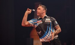 Gerwyn Price wurde 2021 Weltmeister, spielt Freitag in Salzburg.