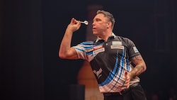 Gerwyn Price wurde 2021 Weltmeister, spielt Freitag in Salzburg.