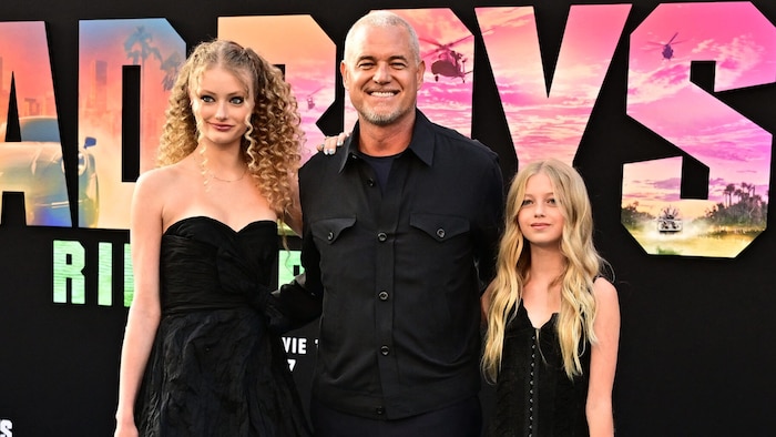 Eric Dane mit seinen Töchtern Billie Beatrice und Georgia