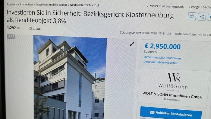Verkaufsanzeige auf Internetplattform