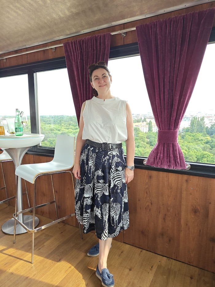 Was ich schon immer einmal machen wollte – Andrea Thomas im Wiener Riesenrad.