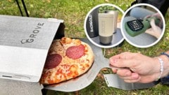 Vom mobilen Pizzaofen bis hin zur Minipresso – wir haben die neuesten Campinggadgets für euch ...