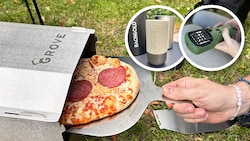 Vom mobilen Pizzaofen bis hin zur Minipresso – wir haben die neuesten Campinggadgets für euch ...