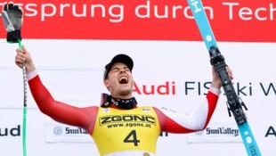 Lukas Feurstein gewann im März sein erstes Weltcuprennen. 