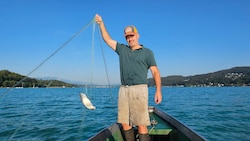 Christian Pontasch-Müller fängt am Wörthersee jeden Tag Fische.