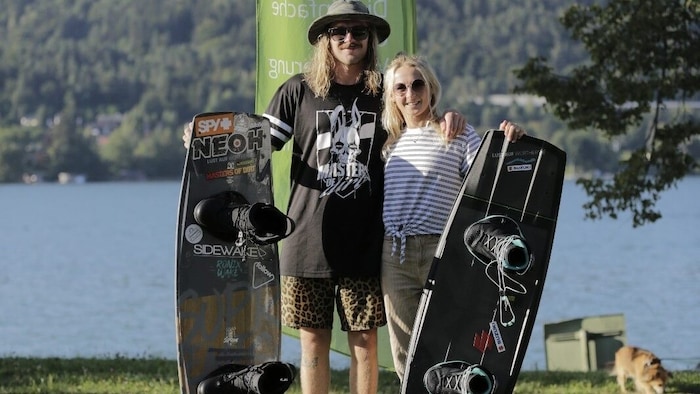 Kärntens Wakeboard Asse Nico Juritsch und Mara Salmina.