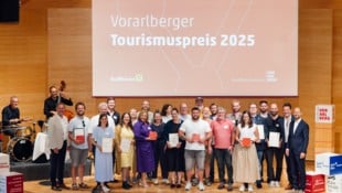 Die ausgezeichneten Tourismusvertreter in Schwarzenberg. 