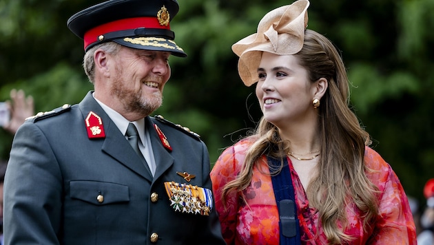 Kronprinzessin Amalia absolvierte rund eine Woche nach ihrer Entlassung aus dem Spital schon ...