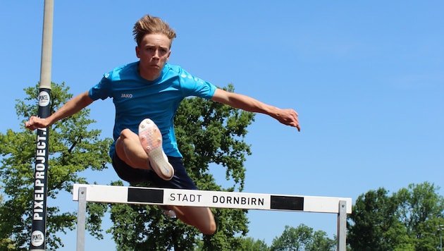 Beim Training auf der Birkenwiese ist Zsombor Klucsik voll fokussiert.