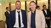 Teamchef Franco Foda mit Sturm-Trainer Jürgen Säumel.