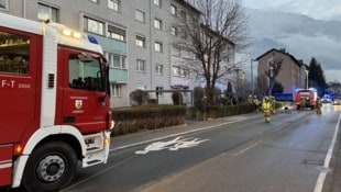 Der Einsatz in der Urichstraße in Landeck.