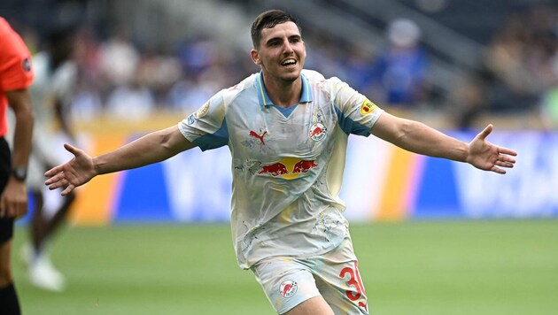 Salzburgs Torschütze zum zwischenzeitlichen 1:0 – der Israeli Oscar Gloukh