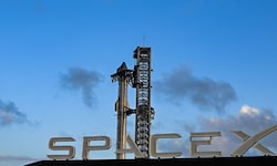 Mittwochnacht (Ortszeit) ist eine Starship-Rakete des US-Raumfahrtunternehmens SpaceX ...