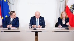 Für ihre Ausgaben in der Kritik: die Spitze der Dreierkoalition