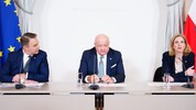 Für ihre Ausgaben in der Kritik: die Spitze der Dreierkoalition