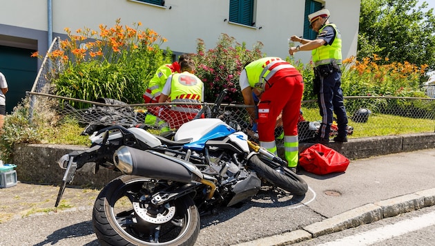 Die Unfallstelle in Satteins.