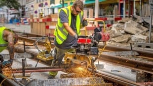Die Wiedner Haupstraße ist zwar schon fertig, dafür warten jetzt viele andere Gleisarbeiten.