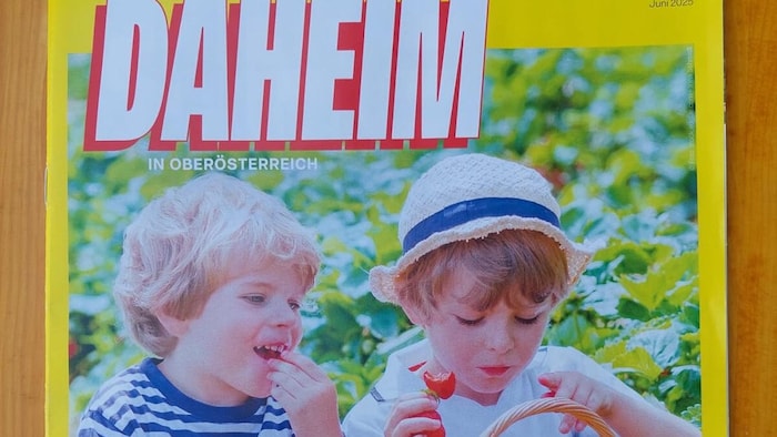 Ausriss aus dem Titelbild der ersten Ausgabe von „Daheim in Oberösterreich“.