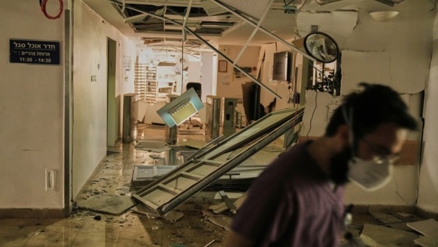 Bei den Angriffen auf Israel wurden auch Krankenhäuser getroffen.