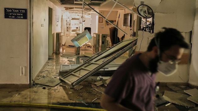 Bei den Angriffen auf Israel wurden auch Krankenhäuser getroffen.