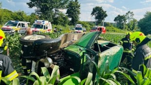Die Feuerwehr Griffen und Enzelsdorf waren mit 30 Einsatzkräften im Einsatz.