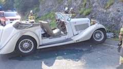 Der Oldtimer wurde stark in Mitleidenschaft gezogen.