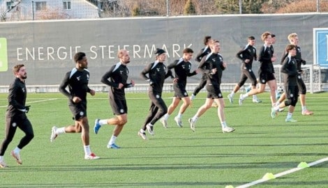 Die Sturm-Profis werden vor dem Trainingsstart auf Herz und Nieren durchgecheckt.
