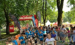 Hunderte Kids starteten beim Junior Grazathlon.
