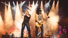 Seit längerem wieder ein Herz und eine Seele: Frontmann Axl Rose und Gitarrenzauberer Slash ...