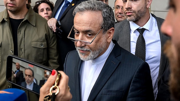 Irans Außenminister Abbas Araghtschi macht die USA für das Scheitern der Friedensverhandlungen ...