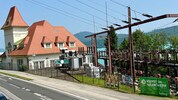 Das Krafthaus wurde nach den Plänen von Franz Baumgartner im Wörtherseestil errichtet.