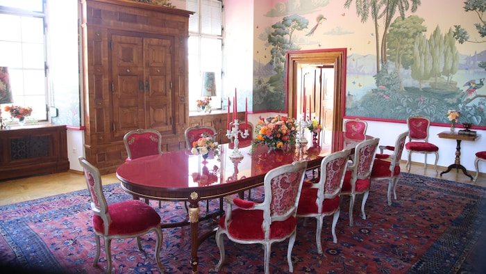 Der rote Salon im Schloss Leopoldskron