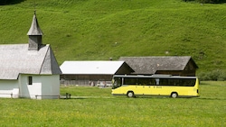 Ein Landbus des Vorarlberger Verkehrsverbundes.