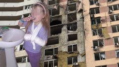 Das Wohnhaus in Kiew wurde in der Nacht von 16. auf 17. Juni zerstört. Die achtjährige Marie ...