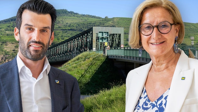 Kündigen Ersatz für Donaubrücke Stein-Mautern während der Sanierungsarbeiten an: Landeshauptfrau ...