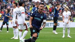 Lautaro Martínez und sein junger Landsmann Valentín Carboni haben Inter gegen die Urawa Red ...